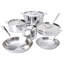 All-Clad D3™ Stainless 10 Piece Stainless Steel Cookware Set