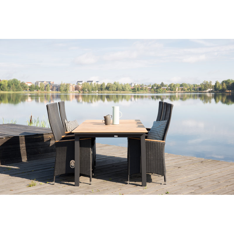 Mabton Stacking Patio Dining Armchair with Cushion