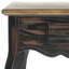 Swayze en bois massif 4 pieds 1 tiroir, tables d’imbrication avec rangement