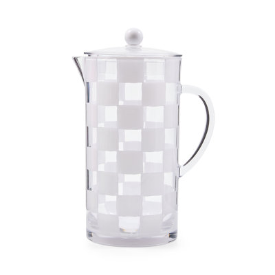 Black Check Acrylic Pitcher
