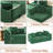Boneless 79" Corduroy Convertible Loveseat Sleeper With Pillows & Armrest Storage Pockets-1330324222
