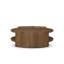 Damari Round Coffee Table-Medium Brown Limba