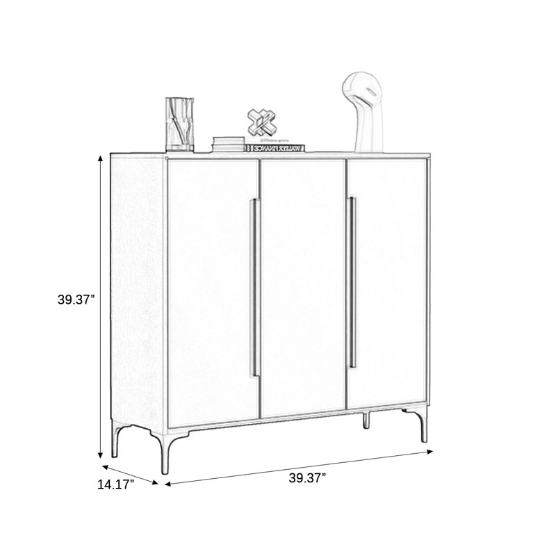 Gray Aluminum Shoe Storage