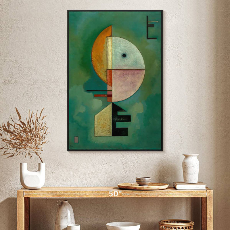 Vers le haut, Cadre flottant noir, 27 po x 40 po