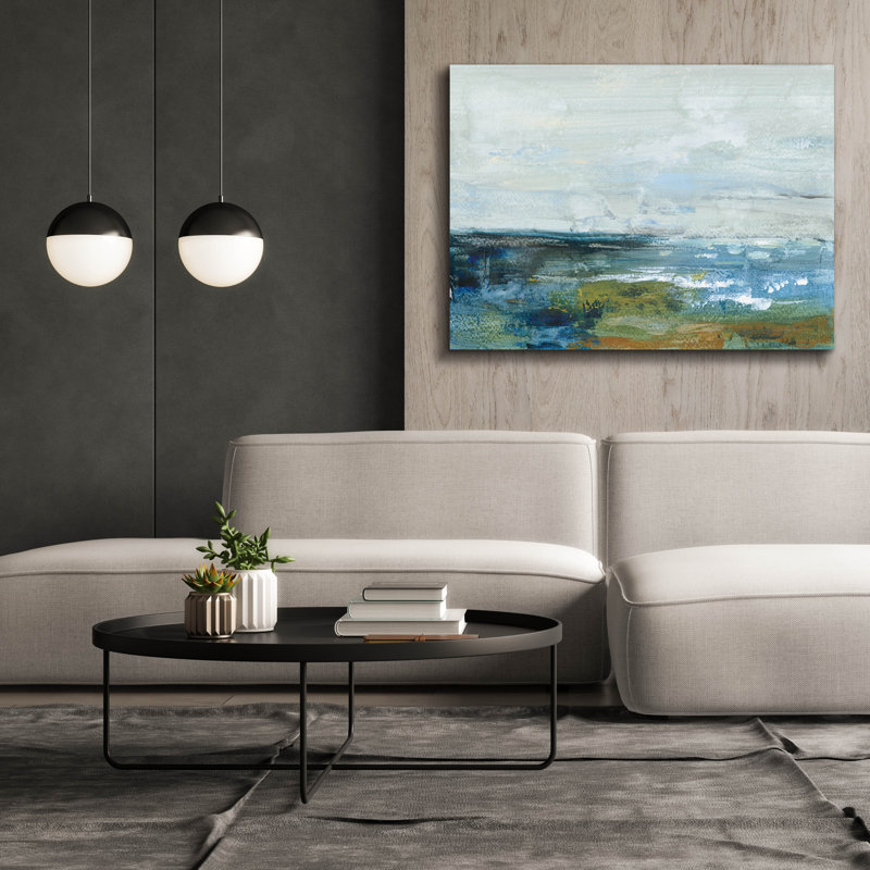 «Morning Seascape» par Silvia Vassileva, art mural sur toile, H 40 po x l 54 po x P 1,5 po