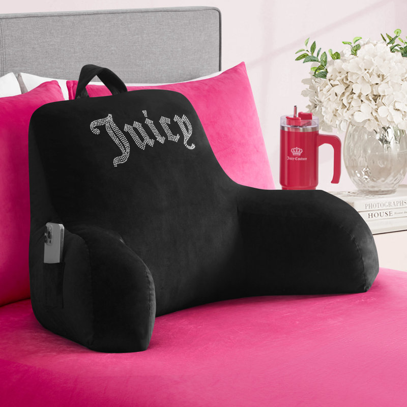 Juicy Couture Backrest Pillows, Jet Black