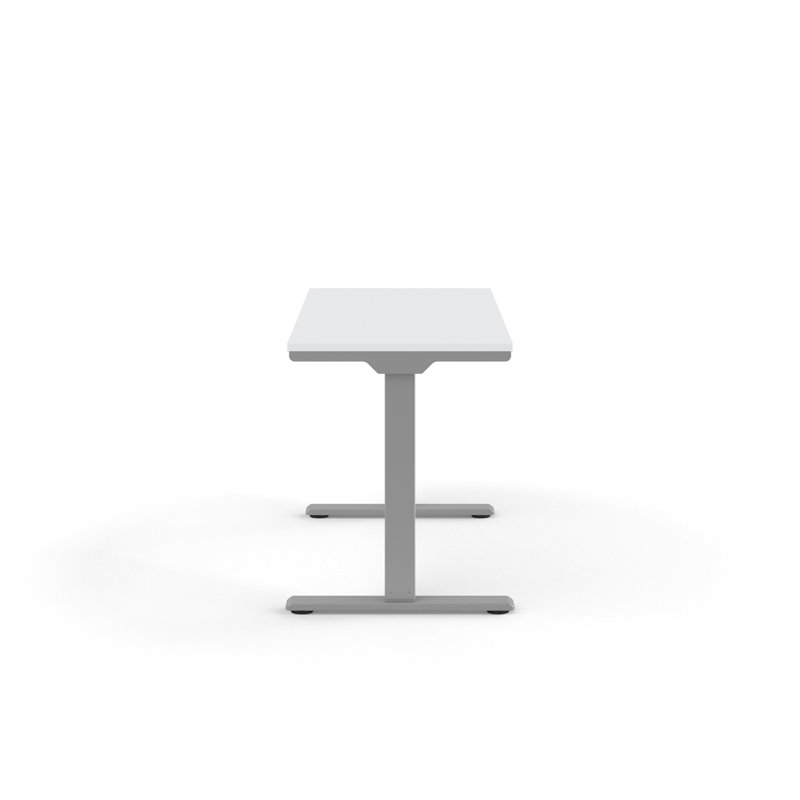 eFloat Standing Desk, 48" W x 24" D, White Laminate
