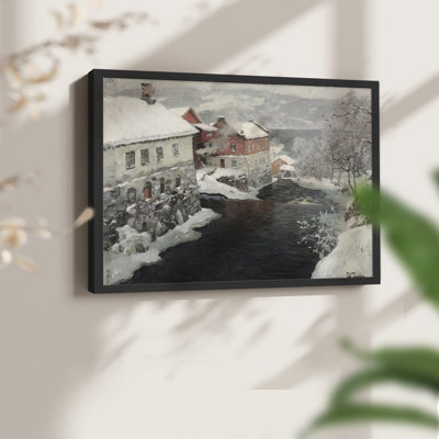 Paysages rétro-CCxxv-reproduction encadrée