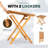 Legolas Acacia Fliptop Outdoor Bistro Table-657110541