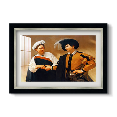 La Diseuse de bonne aventure (Version Capitoline), vers 1599 - Caravage - Estampe encadrée sur mesure