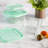 Martha Stewart Hadsell 6 Piece Borosilicate Glass Square Storage Container Set w/ Pop Lids