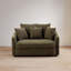 Fauteuil d'appoint en chenille surdimensionné-701439377