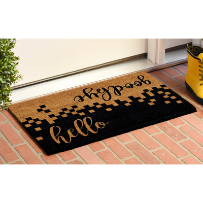 Cretys Non-Slip Geometric Outdoor Doormat
