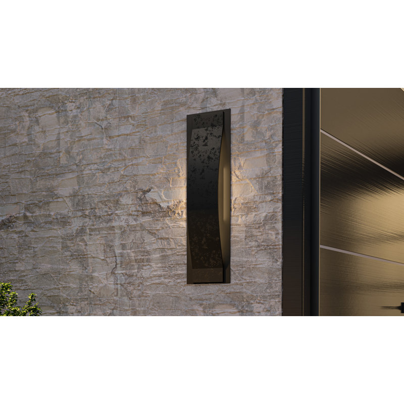Lanterne murale d'extérieur Onyx, H 24 po x l 7 po x P 3,5 po
