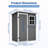 Waterproof Storage Shed With Floor And Lockable Design And Window