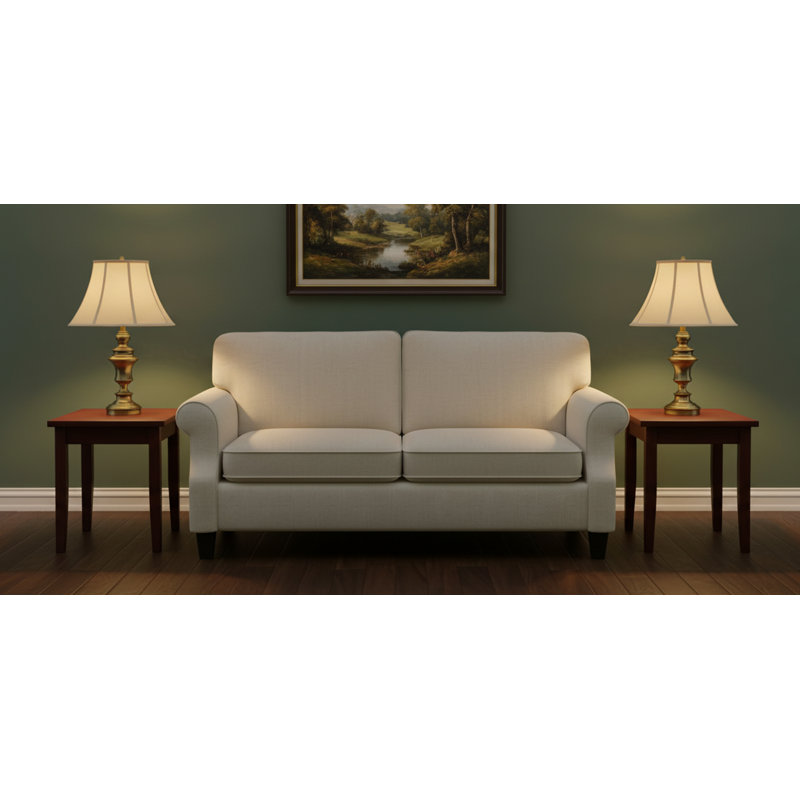 Vigore -  28" Satin Brass Touch Switch Table Lamp with USB Ports