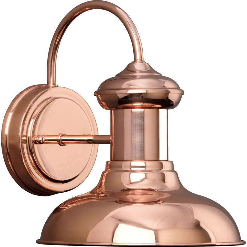 Zelie Aluminum Wall Light, 9.75" H x 8" W x 9.75" D, Copper