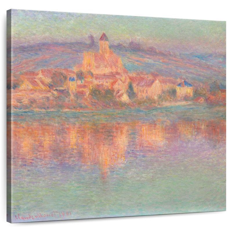 Avery Vetheuil, coucher de soleil - 1901, H 20 po x l 20 po