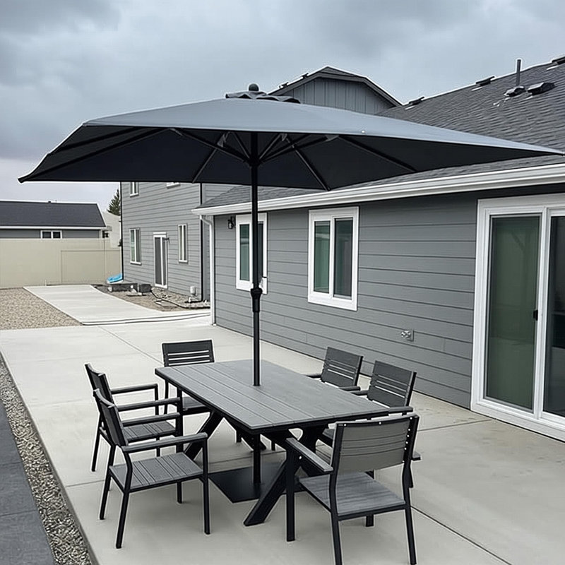 Parasol 10 places, Gris clair
