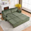 Canapé-lit convertible de 73 po, lit escamotable, canapé 3 en 1 avec poche latérale et ports USB, canapé en velours côtelé moderne pour le salon, petit espace, appartement, chambre à coucher, vert-149195864