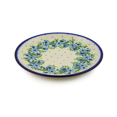 Assiette d’apéritif de poterie polonaise 8 po