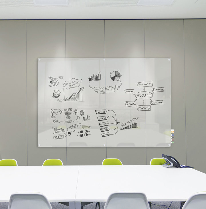 Harmony Wall Glass Medium - 4' - 6' Glass Board