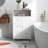 Modern Modern Bathroom Standing Storage Cabinet With 3 Drawers And 1 Door