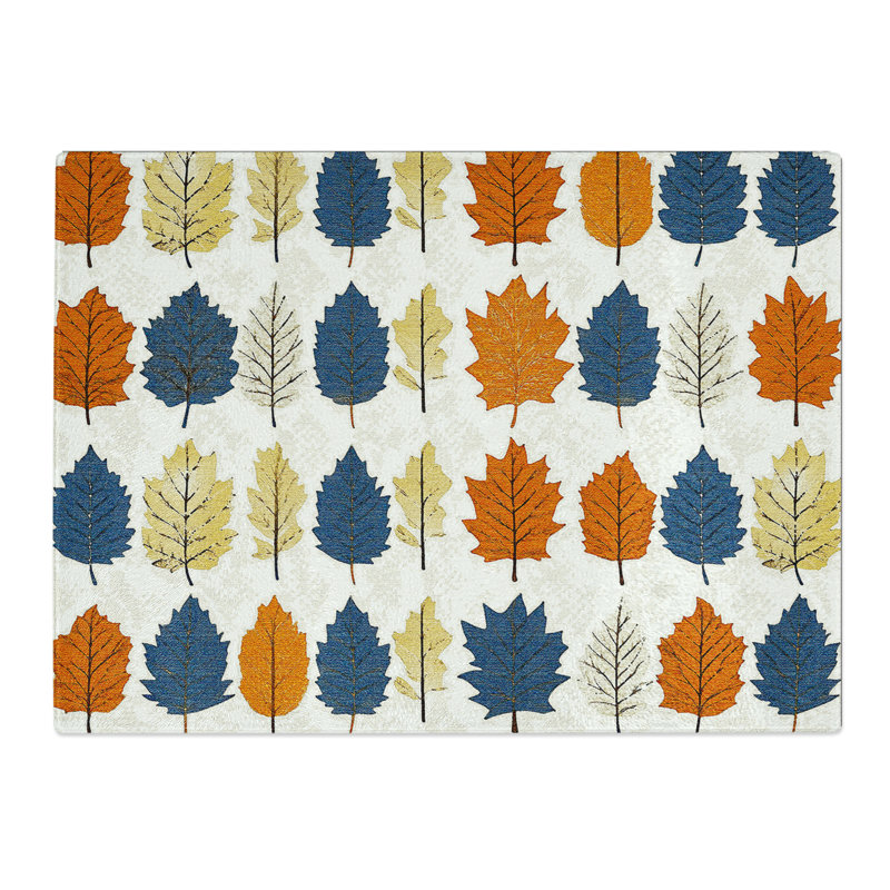 Leaf Pattern Vol.3  Glass Chopping Board