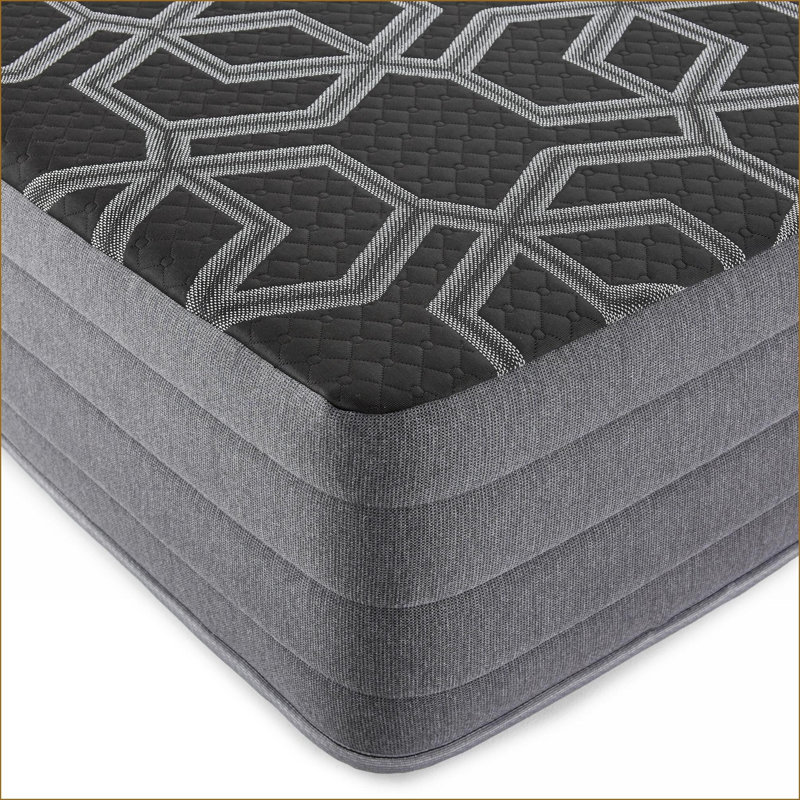 Mattresses, 12” Smooth Top Hybrid Medium Plush Twin XL Mattress | Black | Foam+Spring, Twin XL