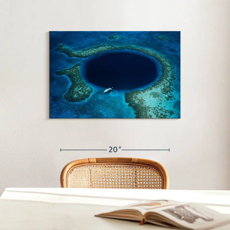 Kavia Belize Great Blue Hole, 16" H x 24" W