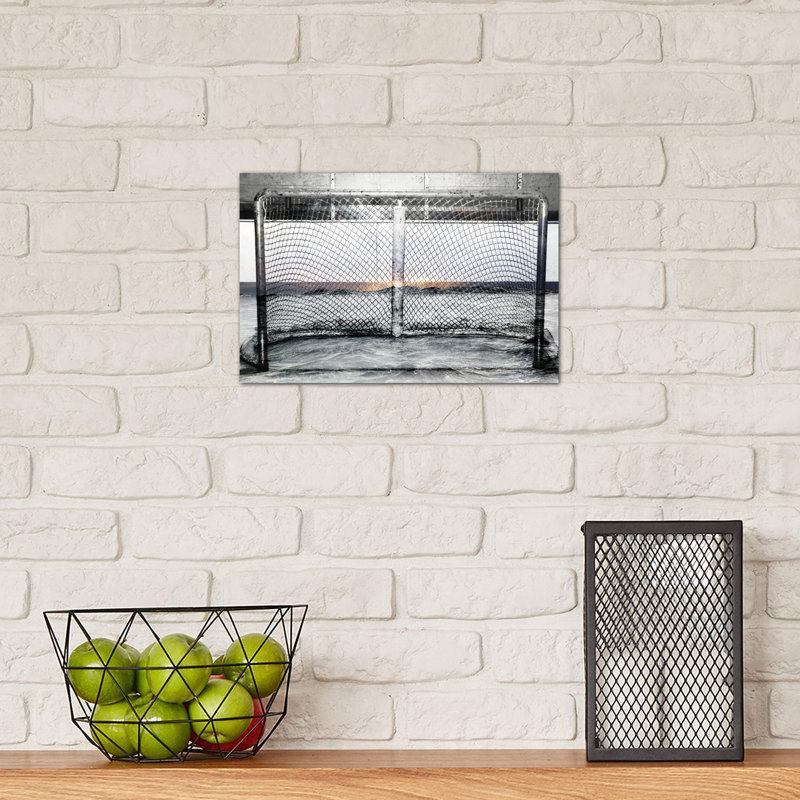 Hockey Goal Gate #2 - Print on Canvas, 66.04 cm H x 45.72 cm W x 1.91 cm D, Wrapped Canvas