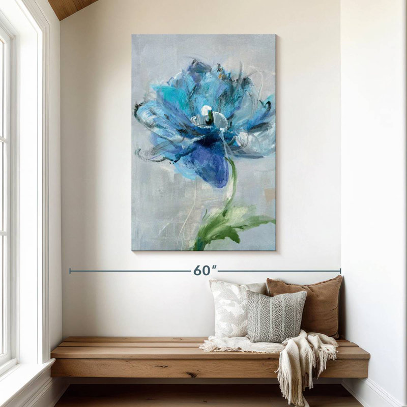 Avery - floraison bleue II, H 48 po x l 32 po