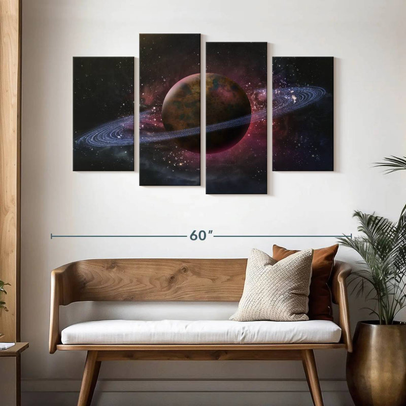 Oberle Saturn Planet, 32" H x 52" W
