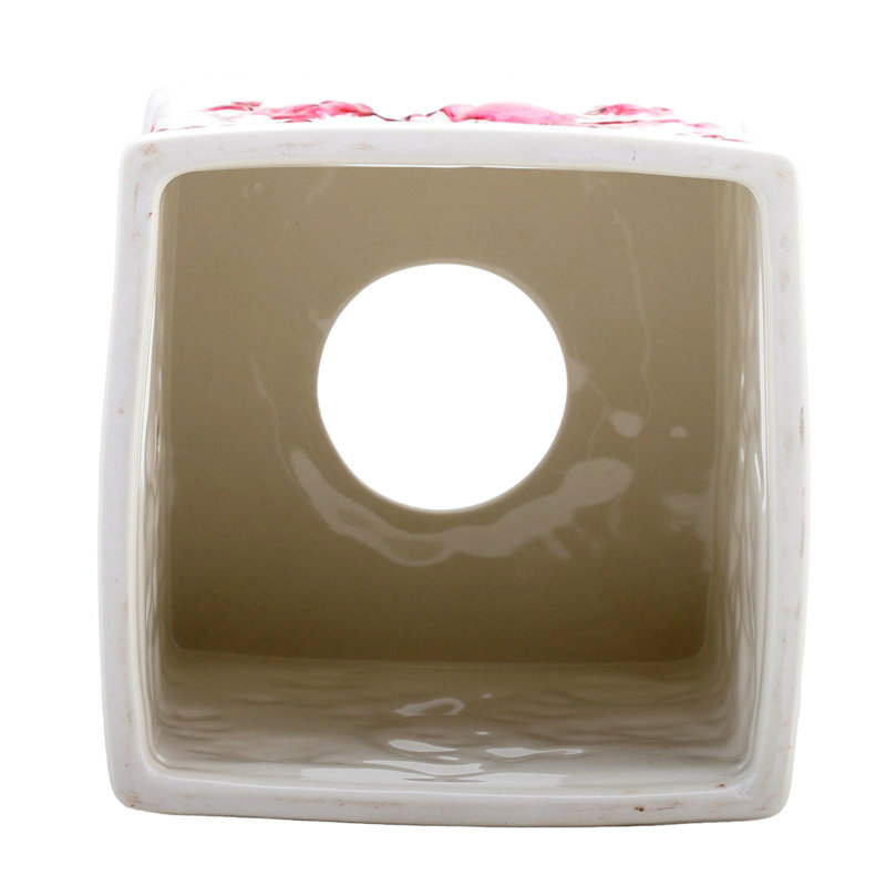 Bathroom Accessory Set, Pink/White