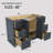 Solid Wood 48" Single Bathroom Vanity Base Only In Navy Blue