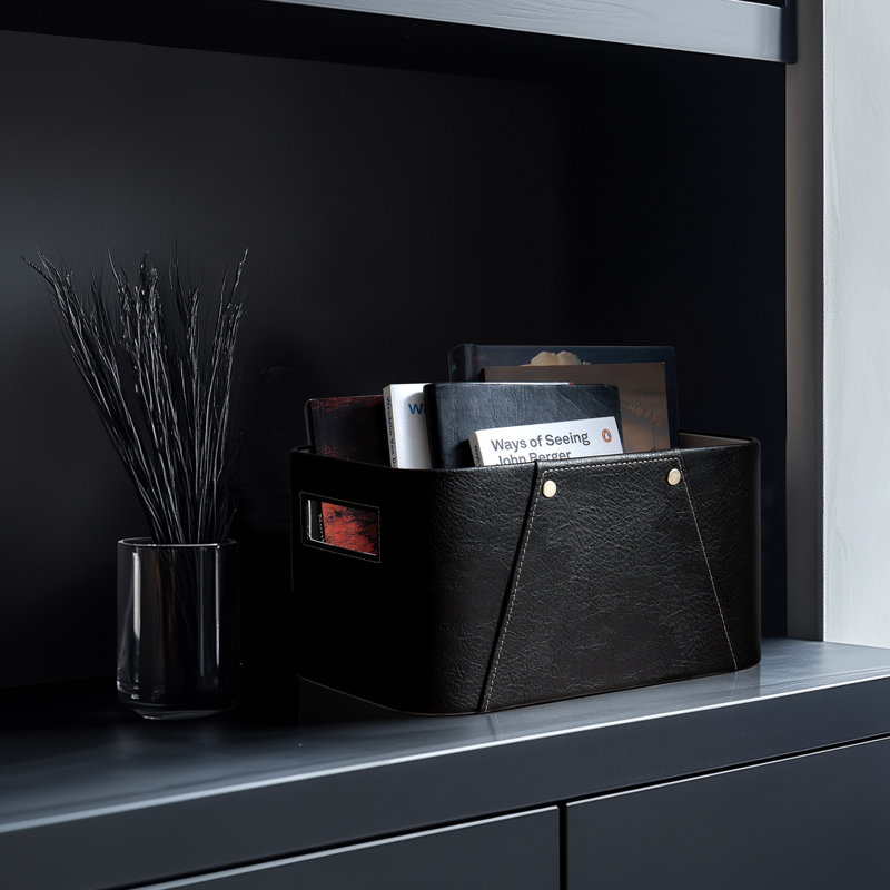 Paniers de rangement pour l'organisation, paquet de 2, Noir carbone