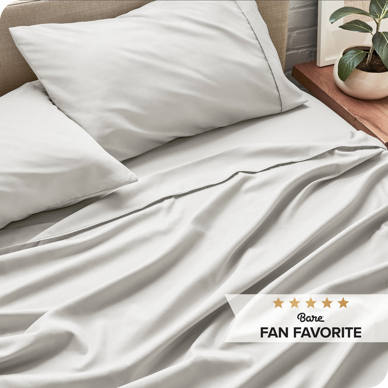 Microfiber - Set of 3, Twin Sheet Set, Cloud Gray