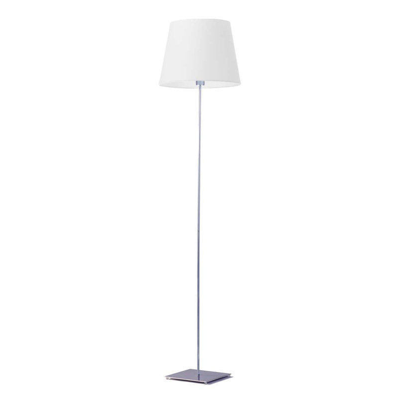 Asauni 162.5cm Traditional Floor Lamp, White, Silver