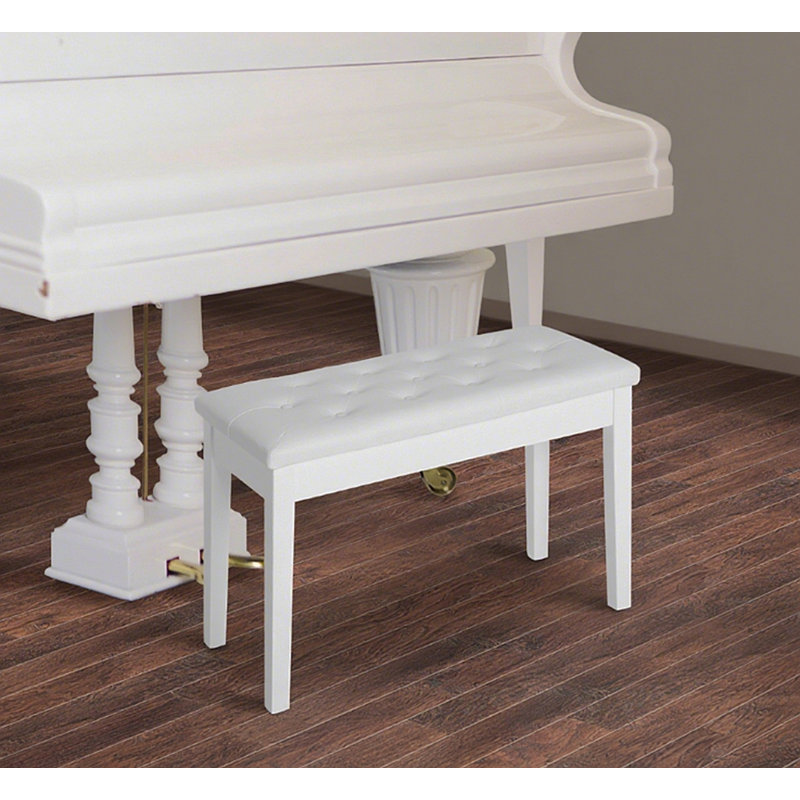 Banc de piano, fauteuil de piano Duet, Blanc