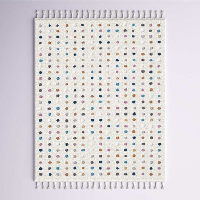Tapis ivoire à poils longs Weishaar, Rectangle 4 pi x 6 pi 7 po