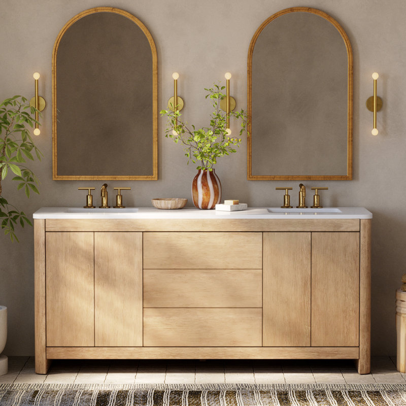 Purist Widespread Bathroom Faucet with Drain Assembly, Vibrant Moderne Polished Gold