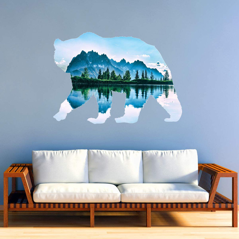 Adhésif décoratif pelez et collez Natural Bear, H 28 po x l 40 po