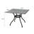 38.48" Square Patio Table, Aluminium, Black Sand Mesmerize Aluminium 38.48 Square, Touch