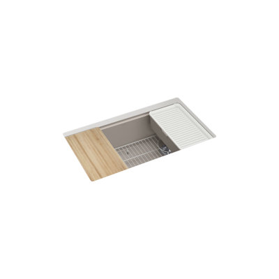 Billings 32-1/2 In. Undermount Single-Bowl Workstation Kitchen Sink -  Kohler, K-33710-PC-CM3