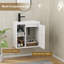 Petit meuble-lavabo mural 20 po avec lavabo, robinet et drain intégrés-2041446133
