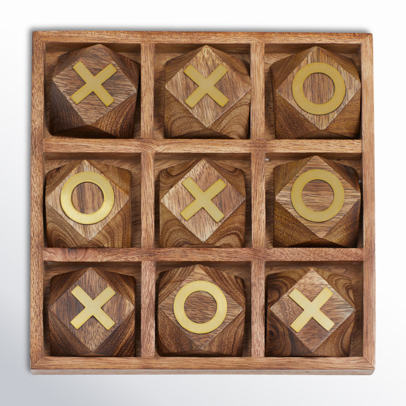 Cristelle Birch Lane™ 2 Player Wood Tic Tac Toe