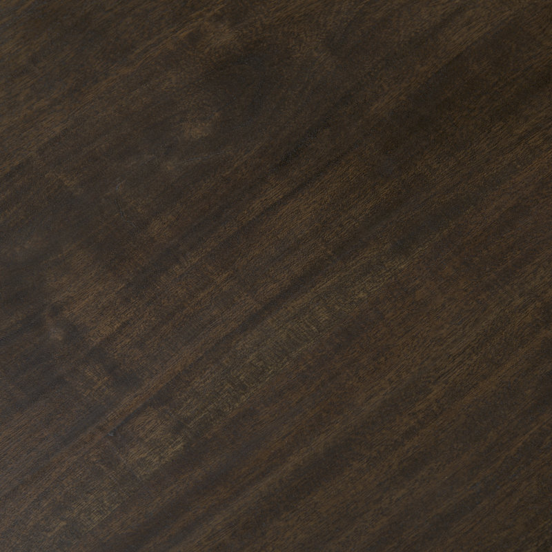 Table basse en bois massif Rune, Brun foncé