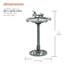 Statue de jardin Lotus Birdbath, 33 po, vert-1043056477-1043056474
