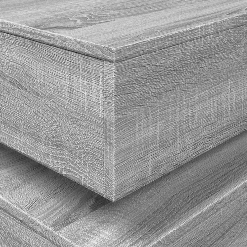 Caylen Block Coffee Table, Grey Sonoma