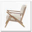 Fauteuil d'appoint capitonné avec finition noyer antique-425924432